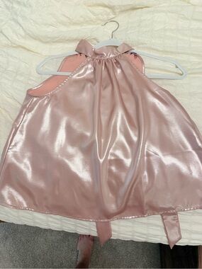 Shimmery Ballet Pink Halter Tank Top - Old Navy XS